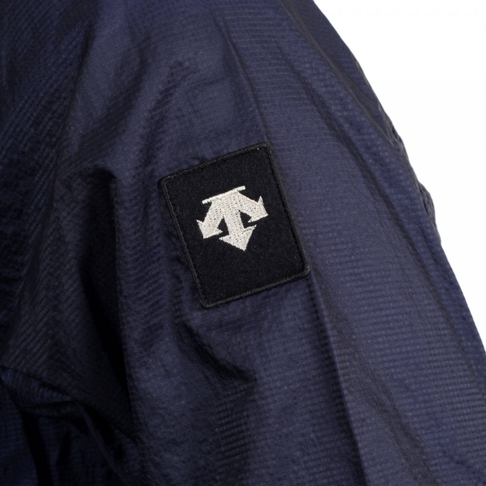 Mens Navy Nylon Lightweight Regular Fit Jacket