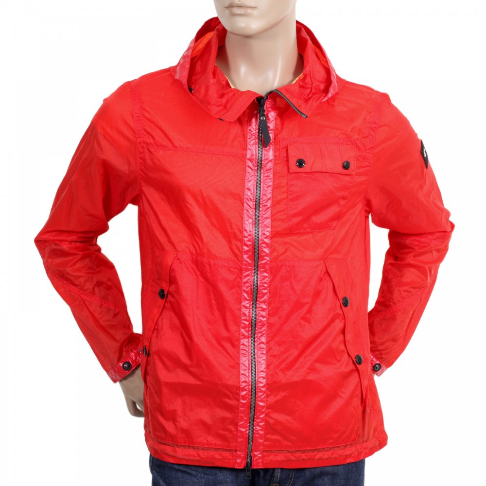Mens Lightweight Nylon Jackets in Red