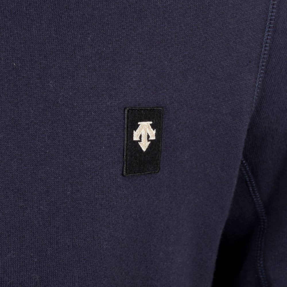 Mens Navy Crew Neck Cotton Regular Fit Sweatshirt