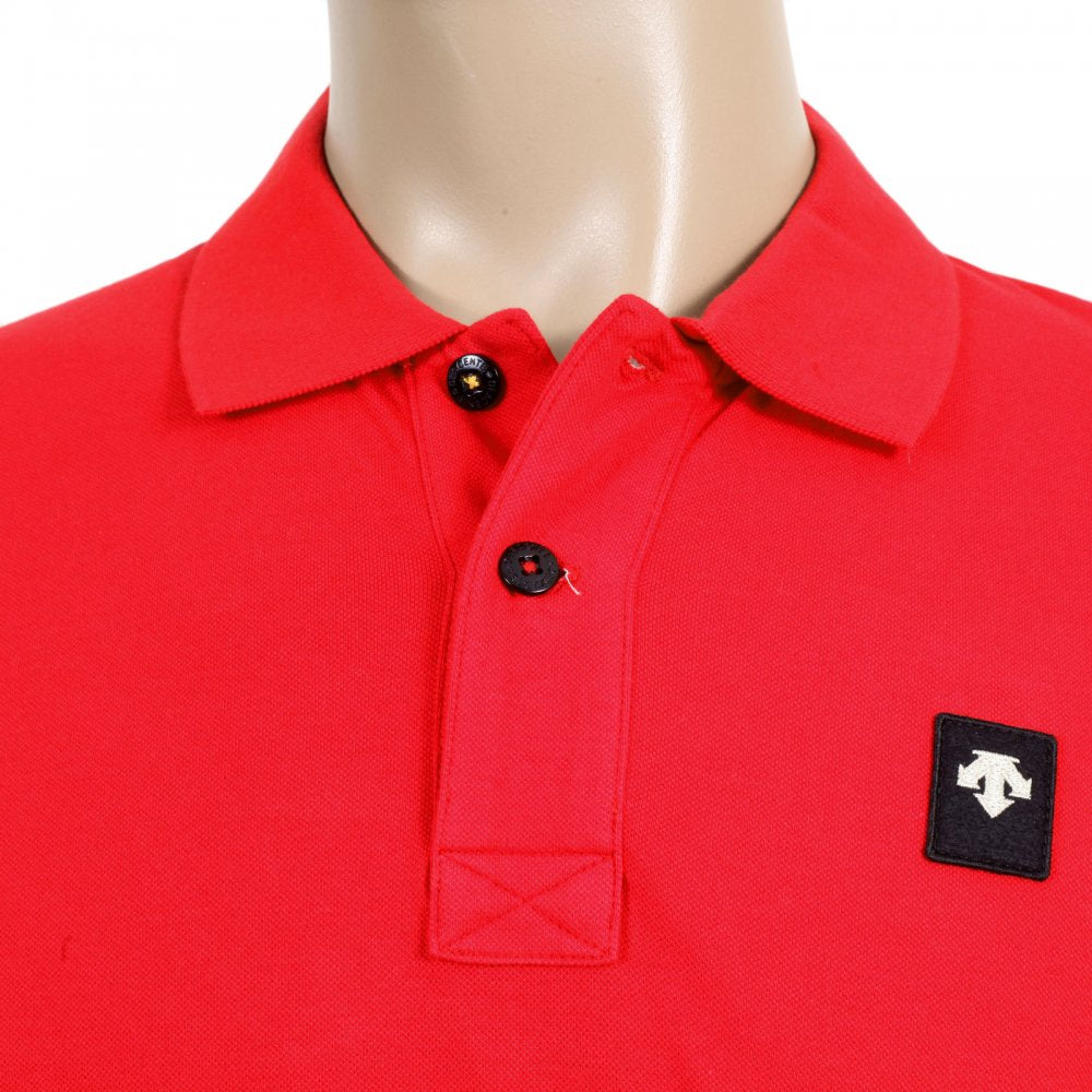 Mens Cotton Classic Fit Red Polo Shirt