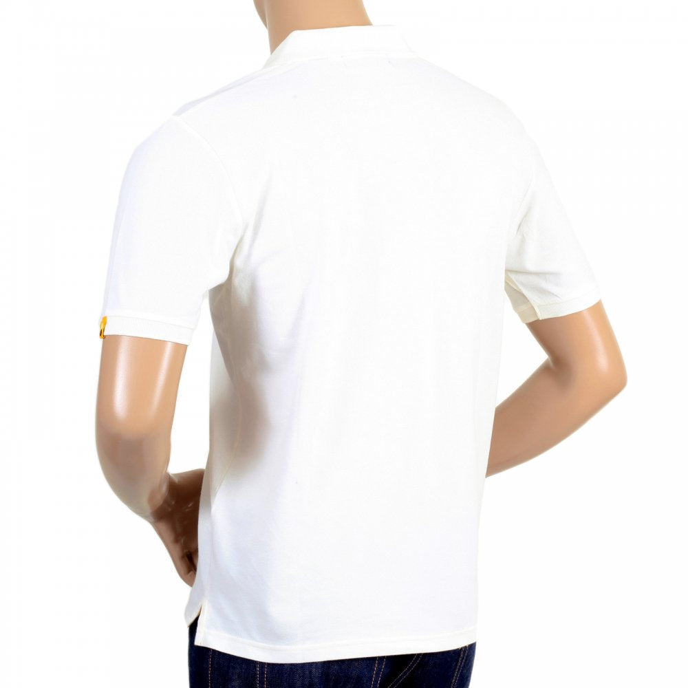 Mens Cotton Classic Fit Short Sleeve Polo Shirt in White