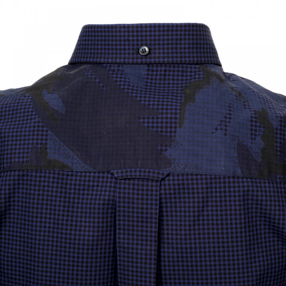 Mens Regular Fit Button down Collar Long Sleeve Shirt in Medieval Blue