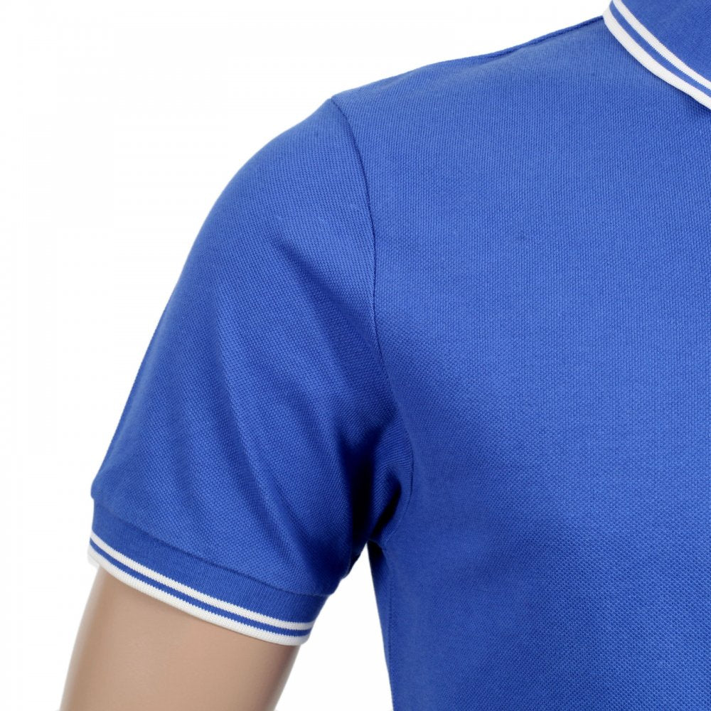 Mens Regular Fit Short Sleeve Royal Blue Polo Shirt