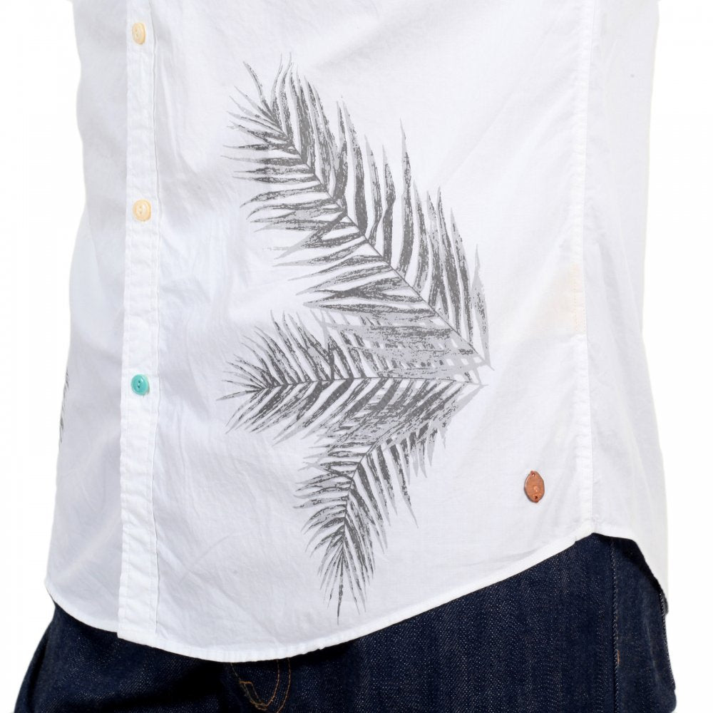 Regular Fit Cotton Mens Long Sleeve Shirt in White