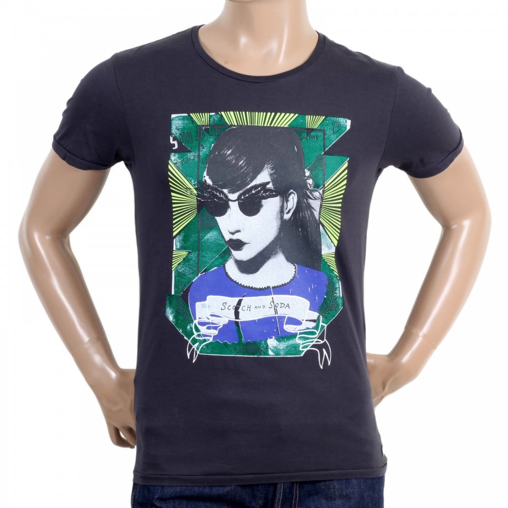 Regular Fit Short Sleeve Graphite Grey Printed T-Shirt
