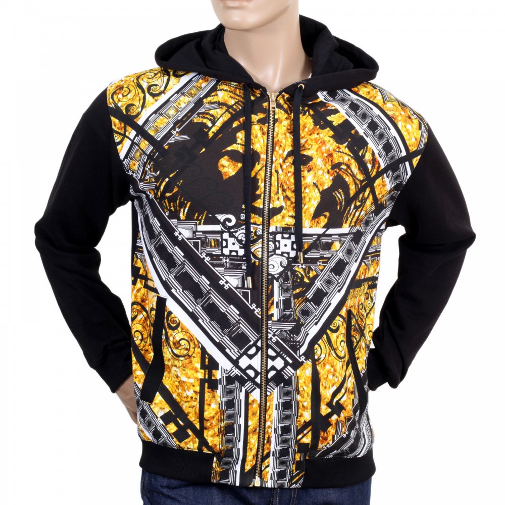 Mens Regular Fit Multi Colour Printed Cotton Sweatshirt