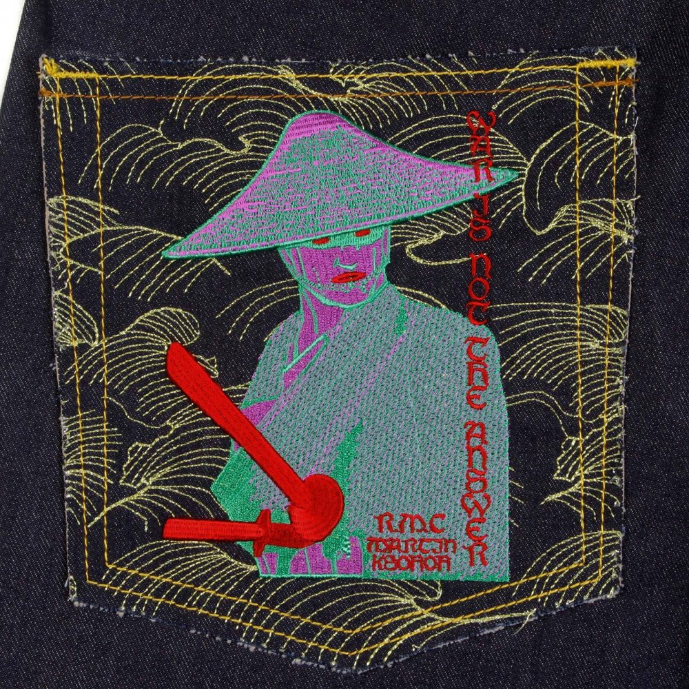 Vintage Cut War Is Not the Answer Japanese Selvedge Raw Denim Jeans