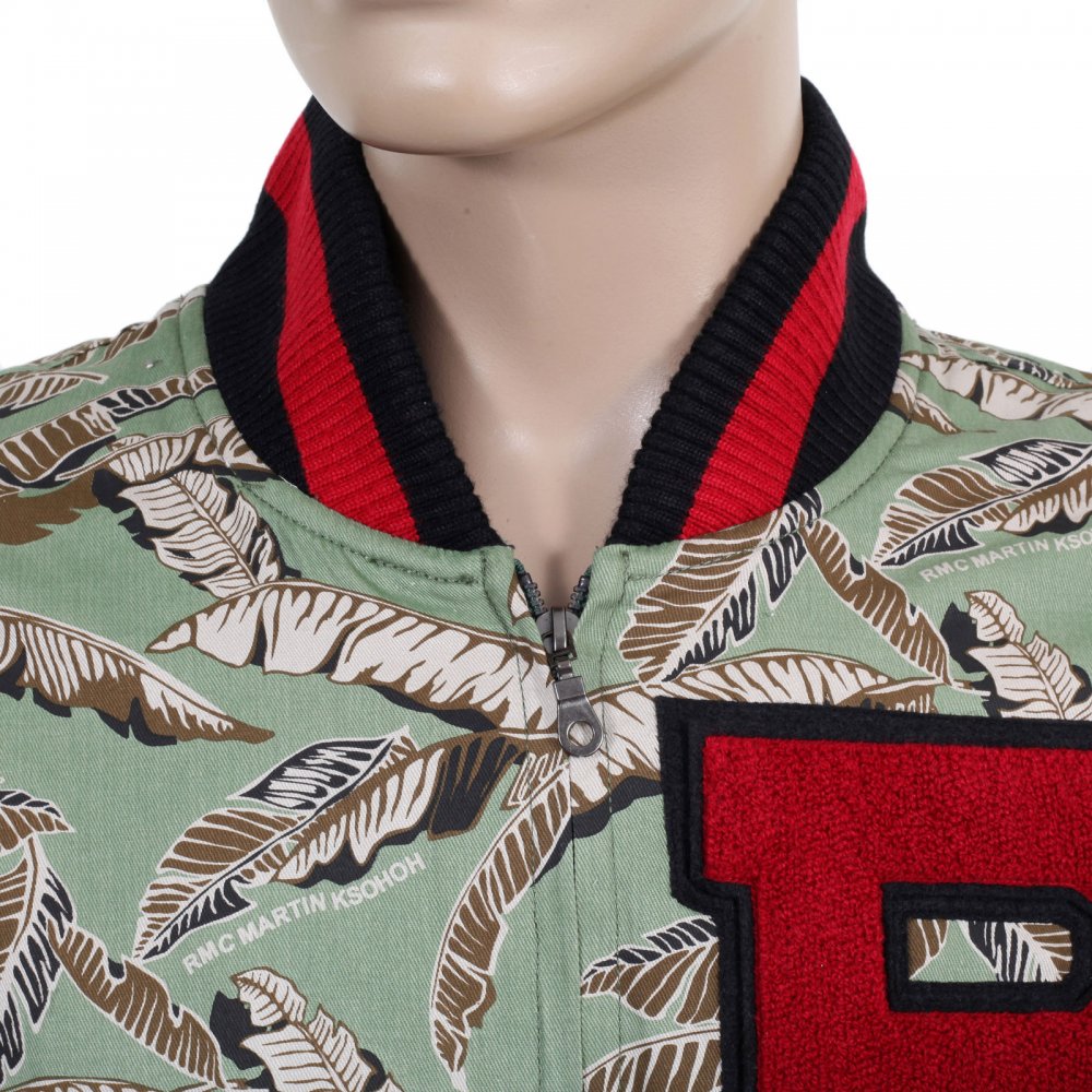 Green Leaf Camo Baseball Blazer Jacket