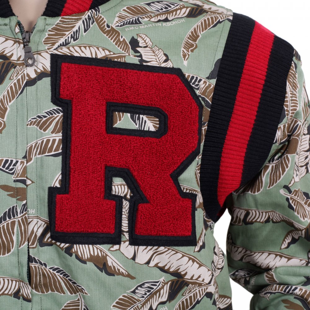 Green Leaf Camo Baseball Blazer Jacket