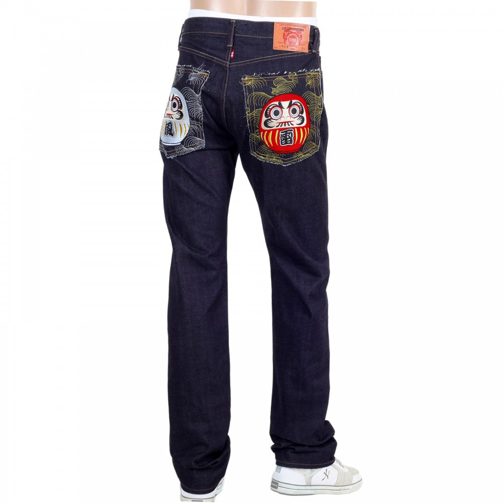 Japanese Selvedge Indigo Raw Slim Fit Maruda Fujin Raijin Denim Jeans