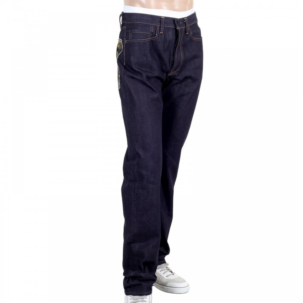 Japanese Selvedge Indigo Raw Slim Fit Maruda Fujin Raijin Denim Jeans