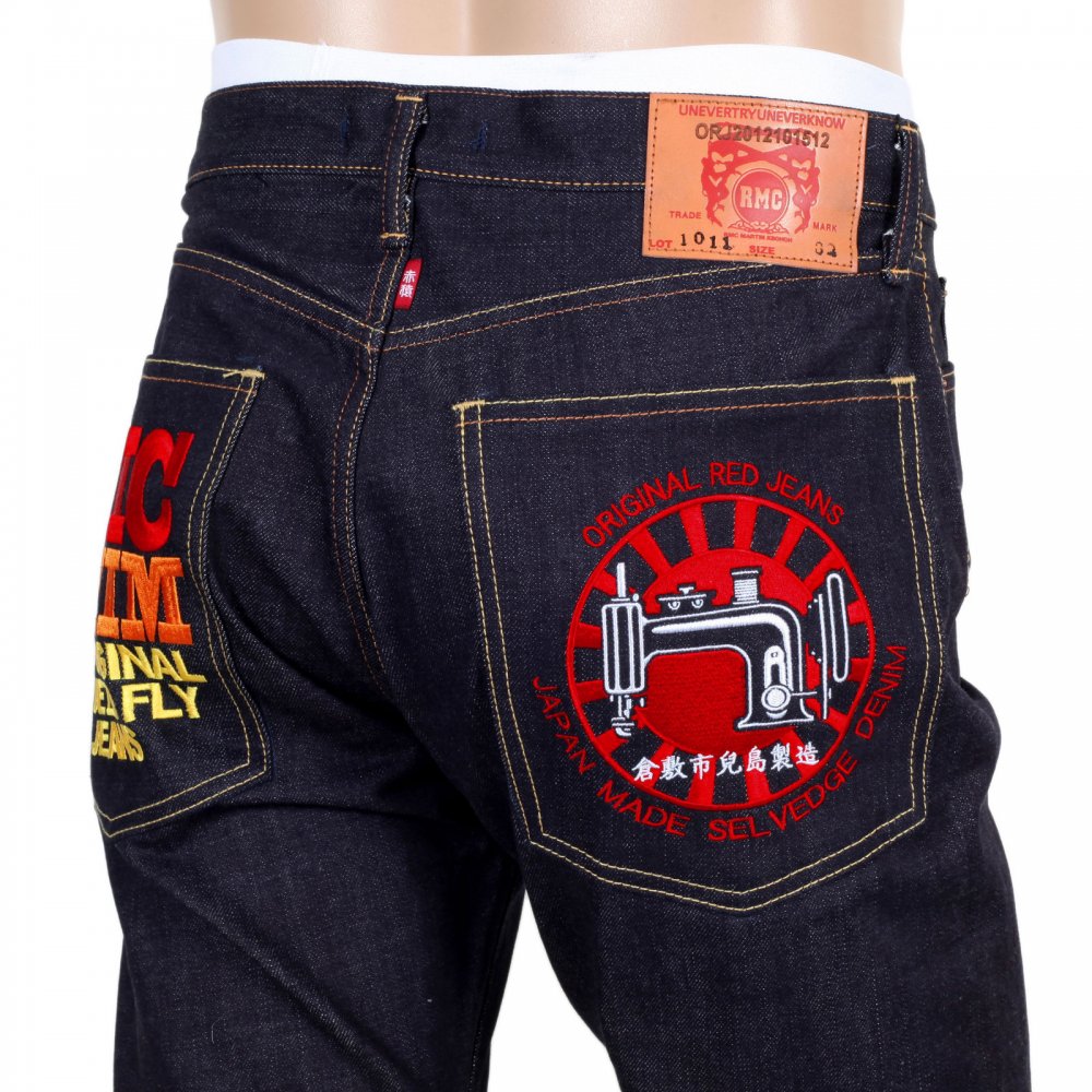 Japanese Selvedge Indigo Raw Slim Fit ORJ Machine Denim Jeans