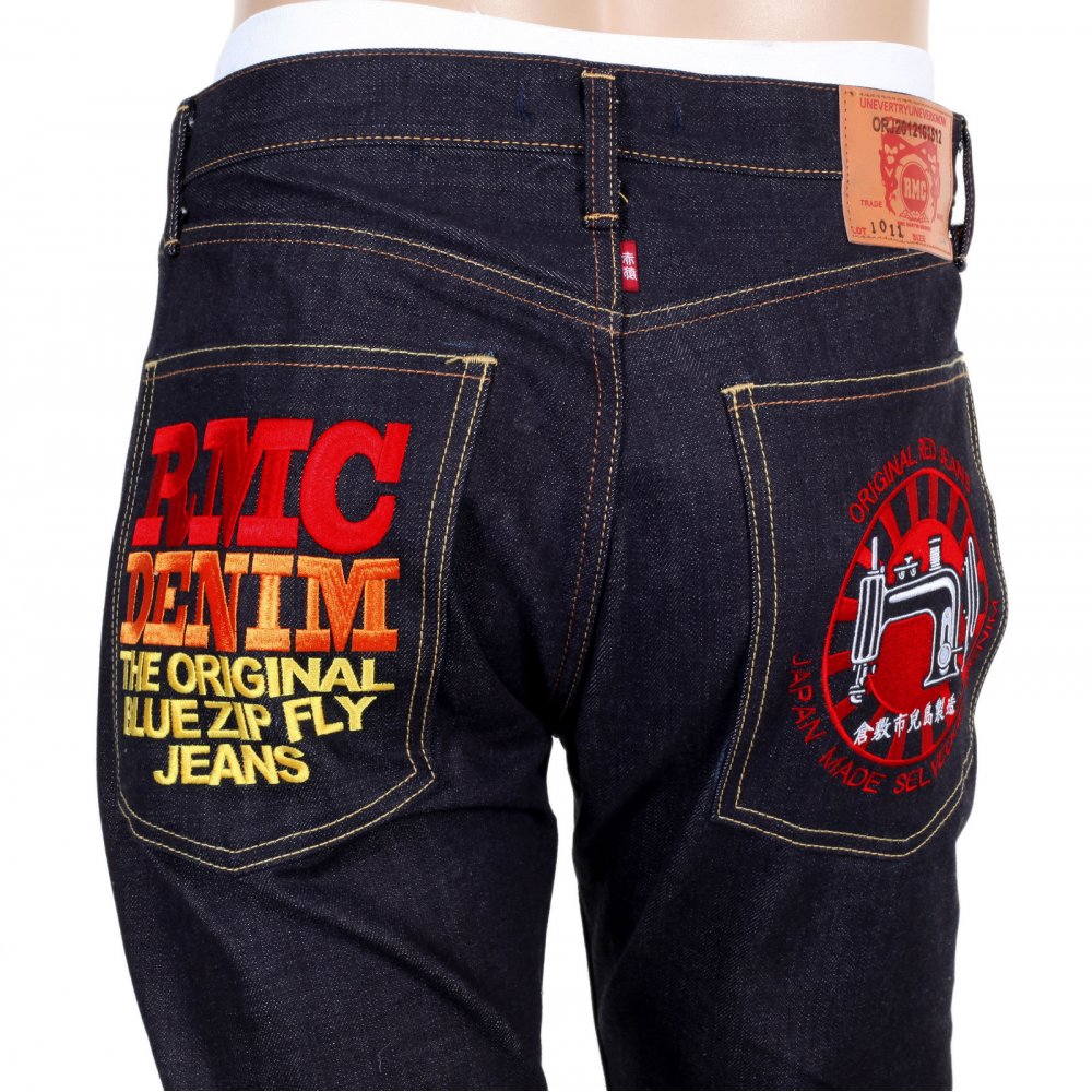 Japanese Selvedge Indigo Raw Slim Fit ORJ Machine Denim Jeans