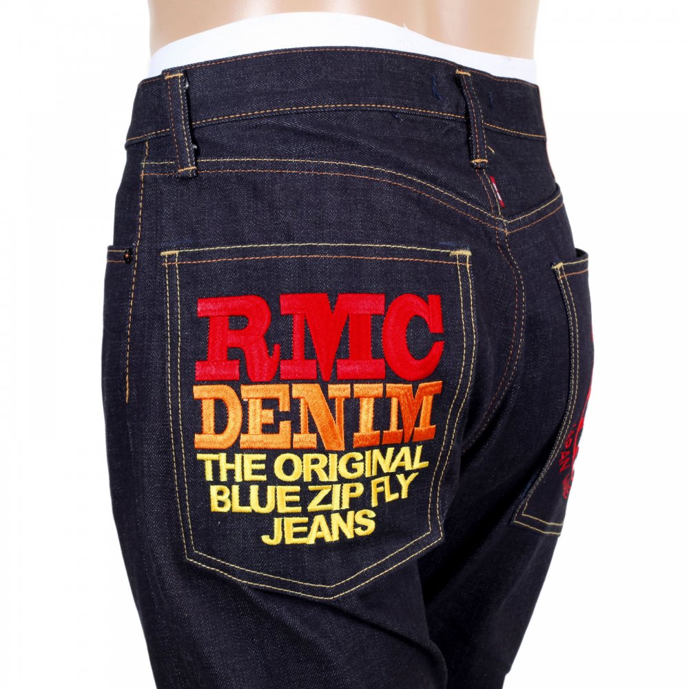 Japanese Selvedge Indigo Raw Slim Fit ORJ Machine Denim Jeans