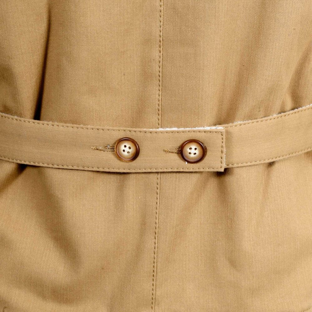 Biscuit Cotton Vintage Cut Regular Fit Lightly Padded Waistcoat