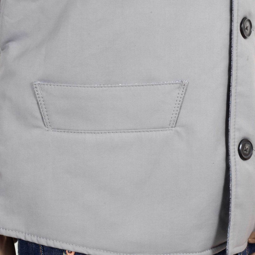 Light Blue Vintage Cut Regular Fit Lightly Padded Waistcoat