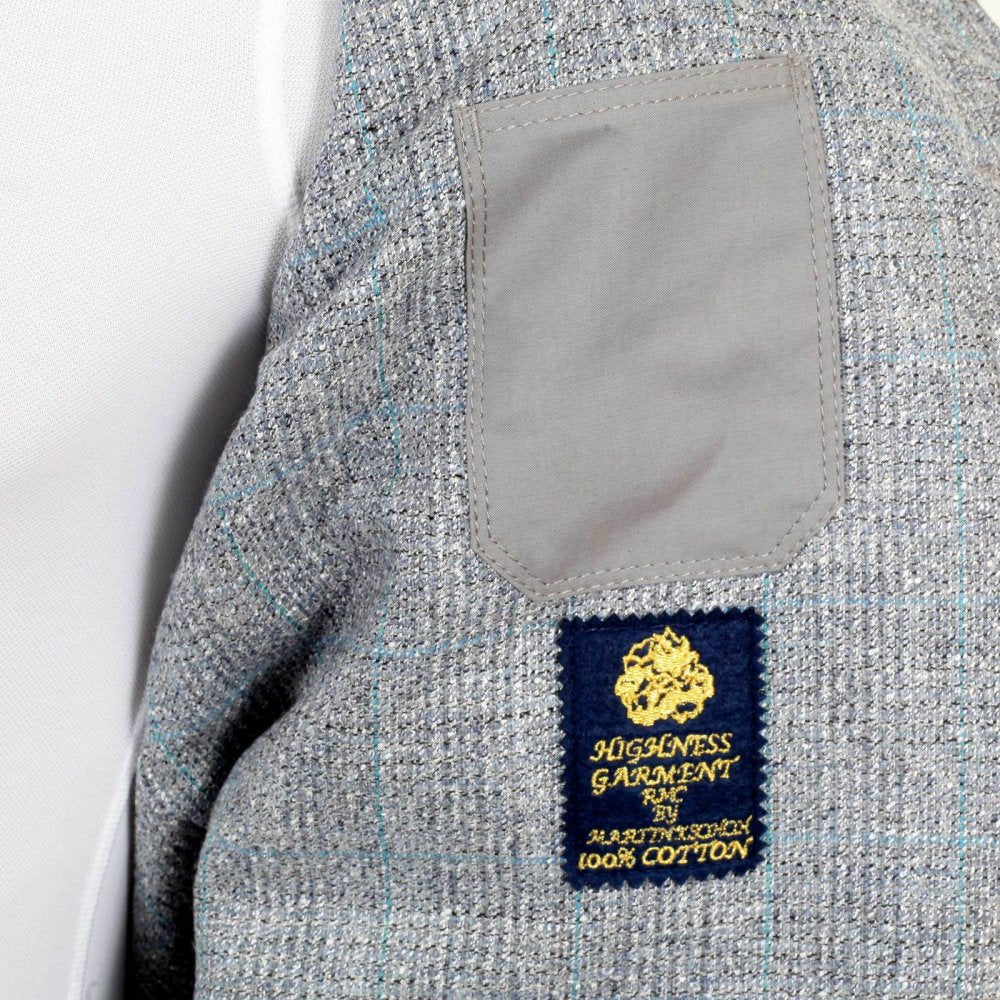 Light Blue Vintage Cut Regular Fit Lightly Padded Waistcoat