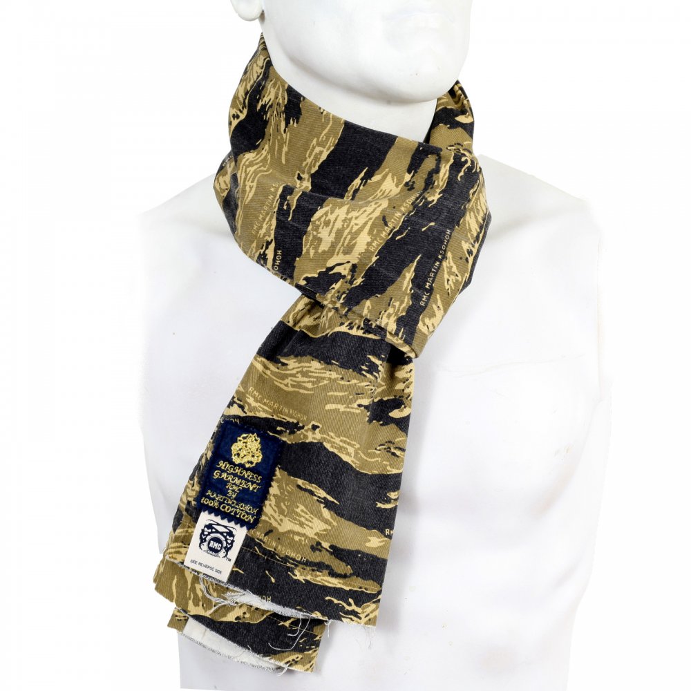 Mens Authentic Vintage Tiger Tea Camo Cotton Scarf