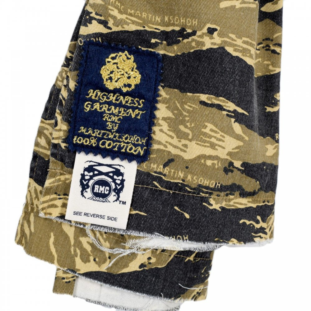 Mens Authentic Vintage Tiger Tea Camo Cotton Scarf