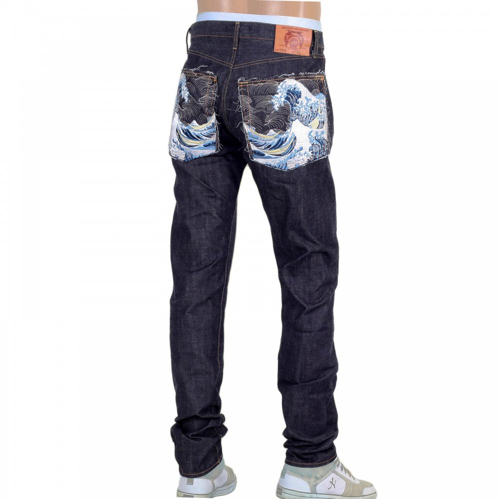 Raw Japanese Selvedge Toyo Tsunami New Slim Cut Denim Jeans