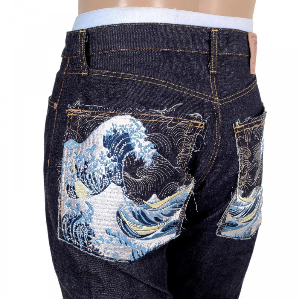 Raw Japanese Selvedge Toyo Tsunami New Slim Cut Denim Jeans