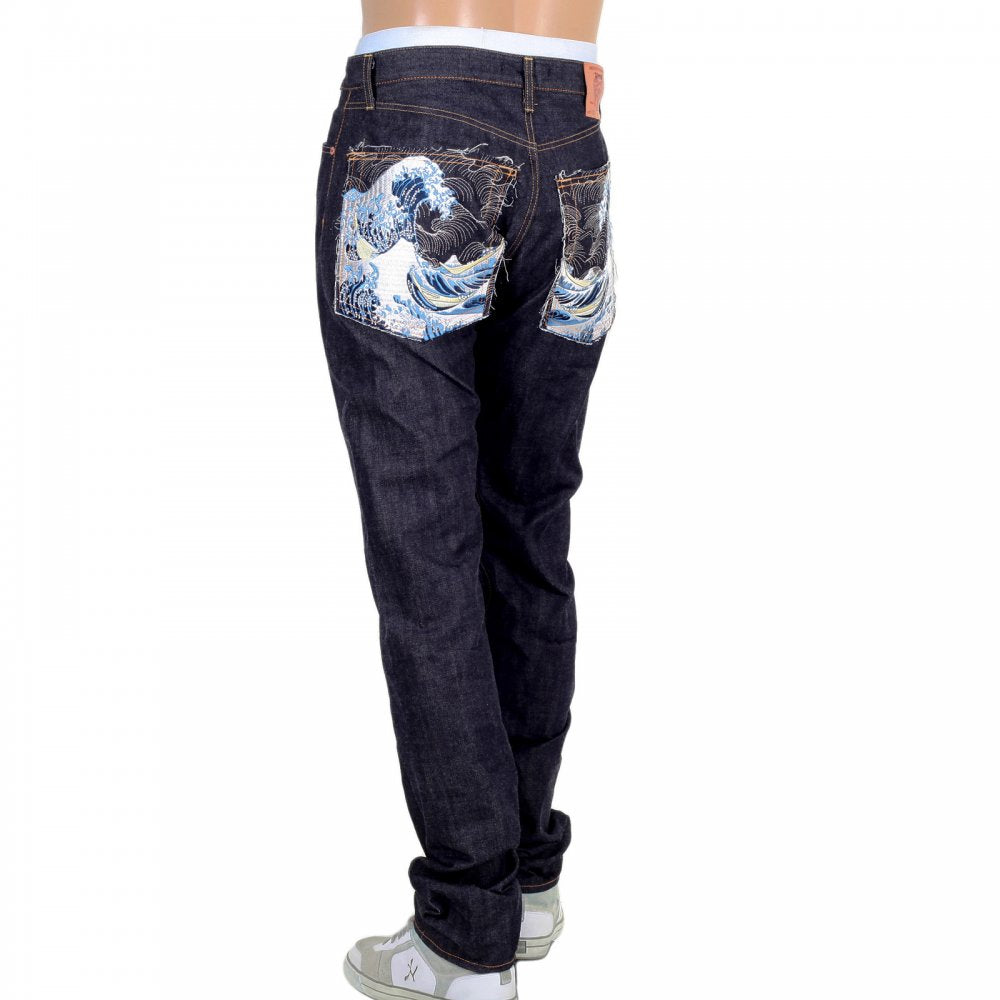 Raw Japanese Selvedge Toyo Tsunami New Slim Cut Denim Jeans