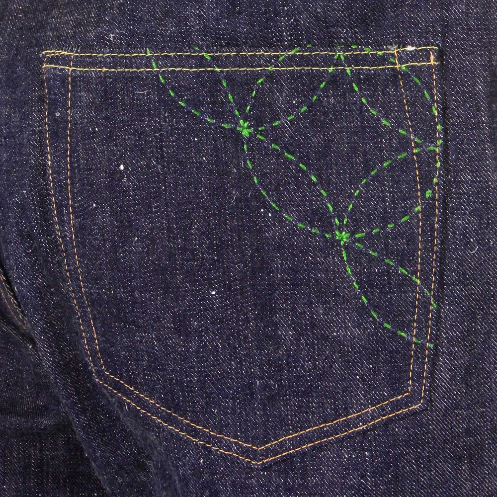 Mens Vintage Cut Okinawa Non Wash Selvedge Raw Denim Jeans SC40301N