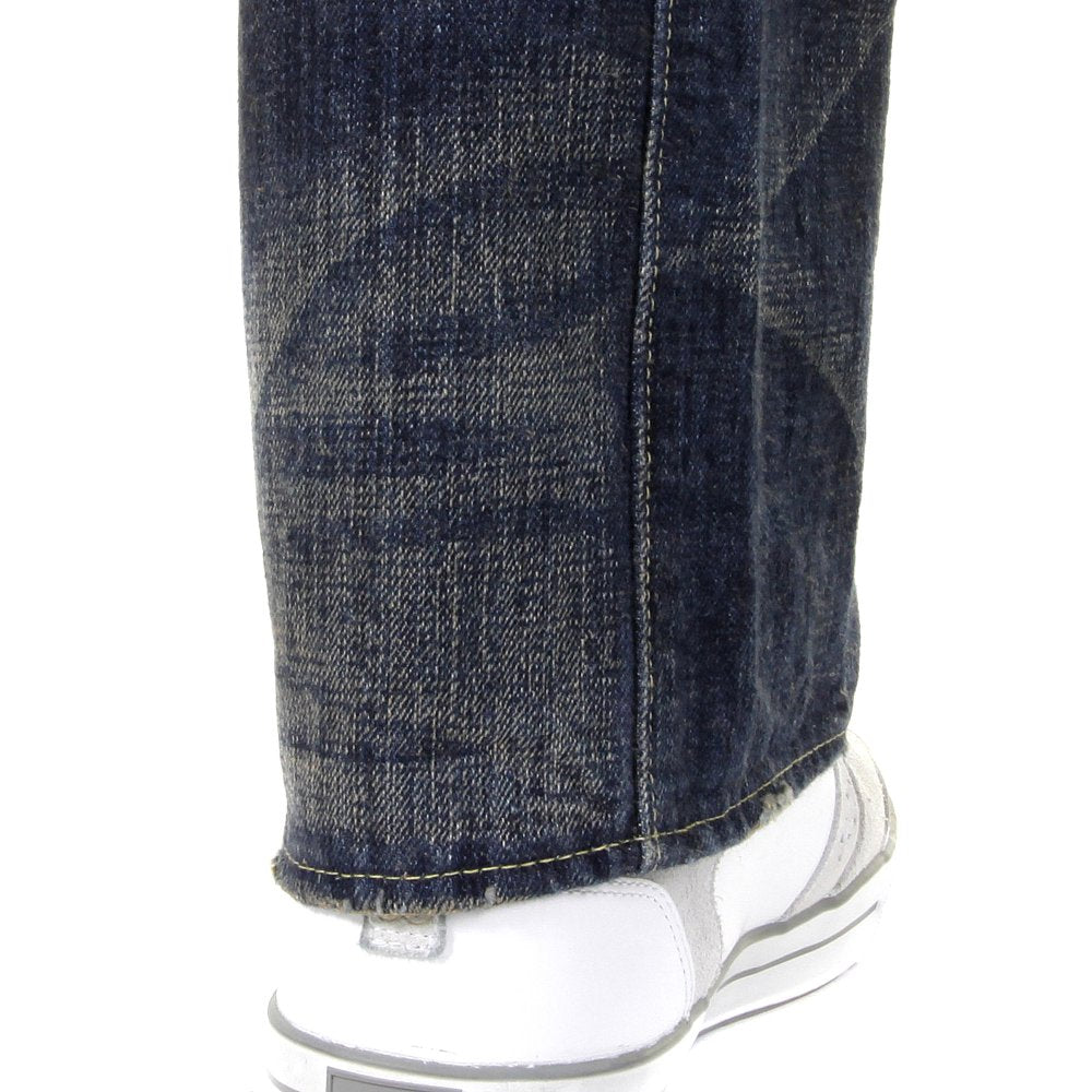 Mens Hawaiian Vintage Cut Hard Wash Japanese Selvedge Denim Jeans SC40401H