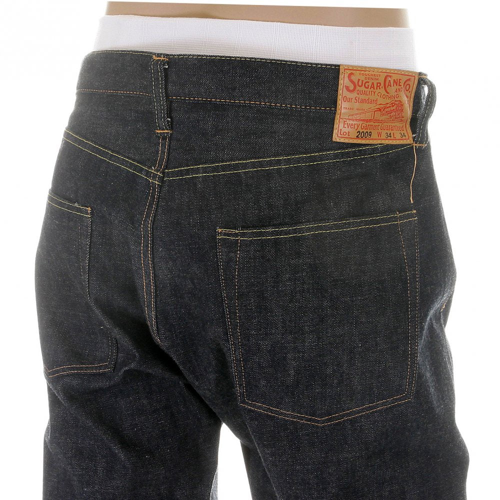 Mens Non Wash Vintage Cut Selvedge Denim Jeans SC42009N