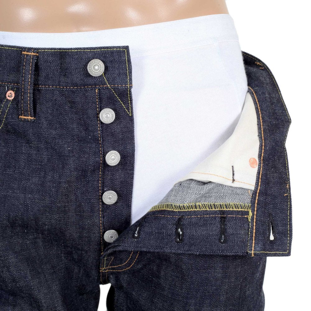 Mens Slim Fit Non Wash Straight Leg Navy Denim Jeans SC42014N