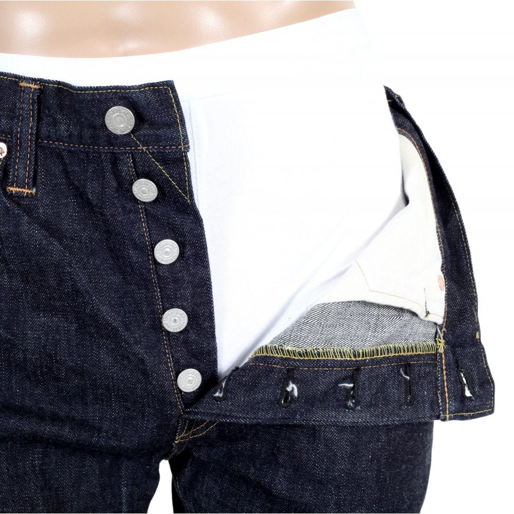 Slim Fit Lower Rise Straight Leg Denim One Wash Jeans SC42014A