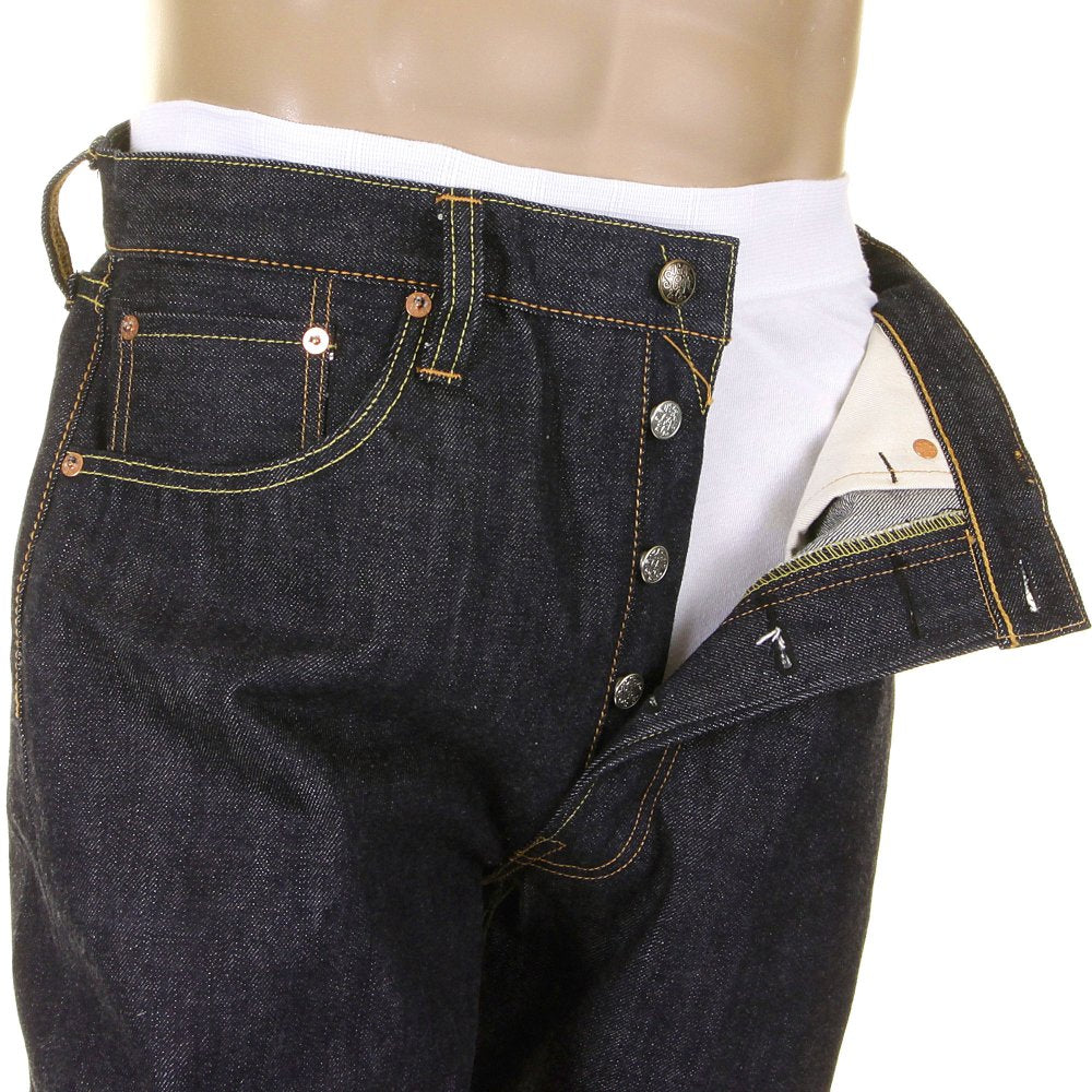 Mens Union Star Vintage Cut Japanese NonWash Selvedge Raw Denim Jeans SC40065N