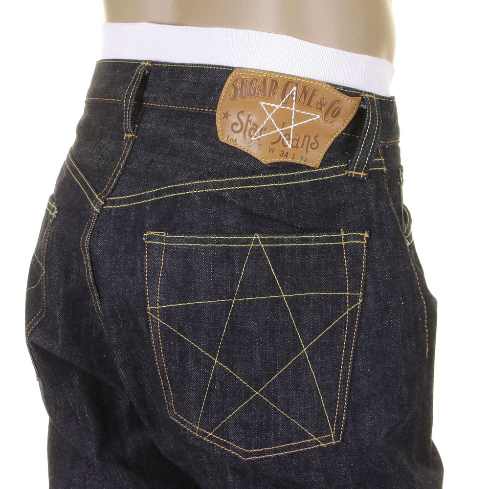 Mens Union Star Vintage Cut Japanese NonWash Selvedge Raw Denim Jeans SC40065N