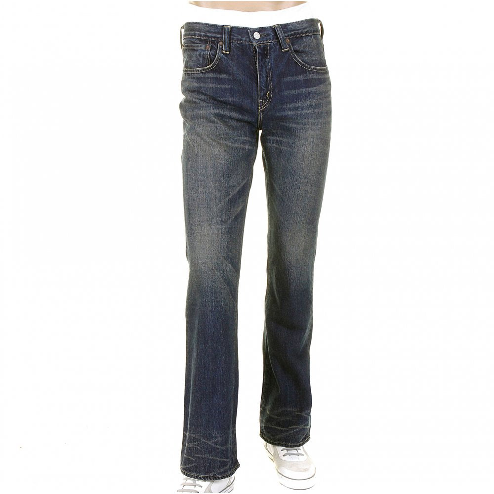 Vintage Boot Cut Dark Hard Wash Vintage Japanese Selvedge Denim Jeans SC40321H