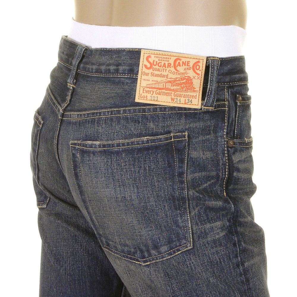 Vintage Boot Cut Dark Hard Wash Vintage Japanese Selvedge Denim Jeans SC40321H