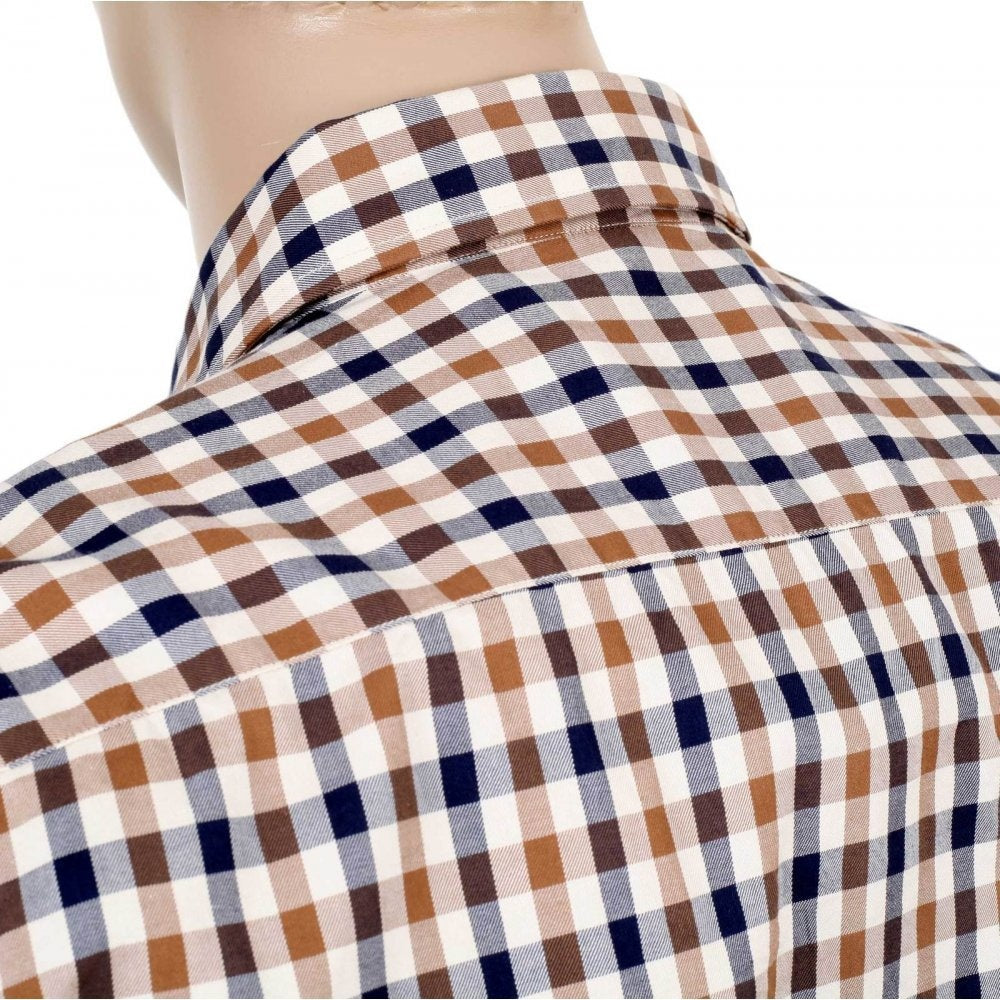 Mens Classic House Club Check Short Sleeve Vicuna Shirt