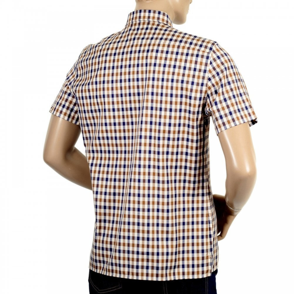 Mens Classic Club Check Harrowby Short Sleeve Shirt