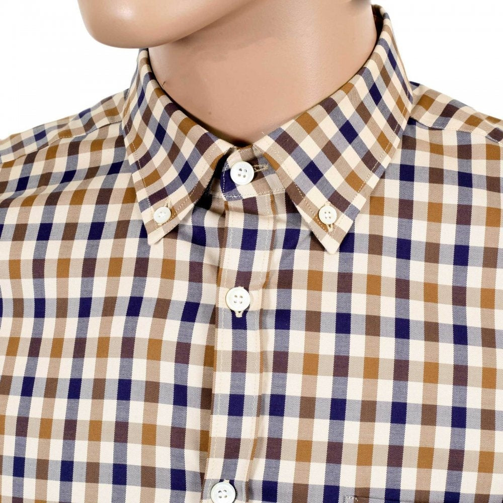 Mens Classic Club Check Harrowby Short Sleeve Shirt