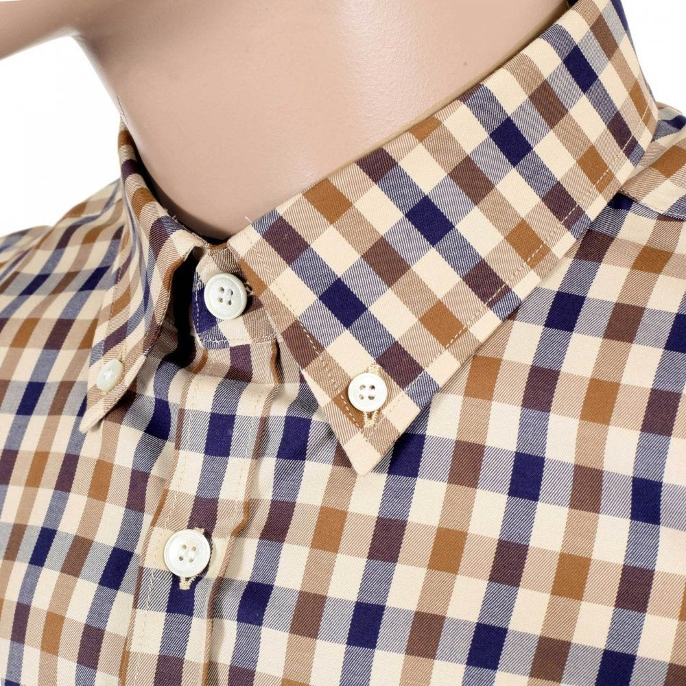 Mens Classic Club Check Harrowby Short Sleeve Shirt