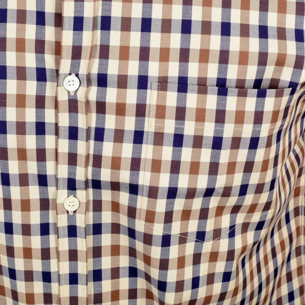 Mens Classic Club Check Harrowby Short Sleeve Shirt
