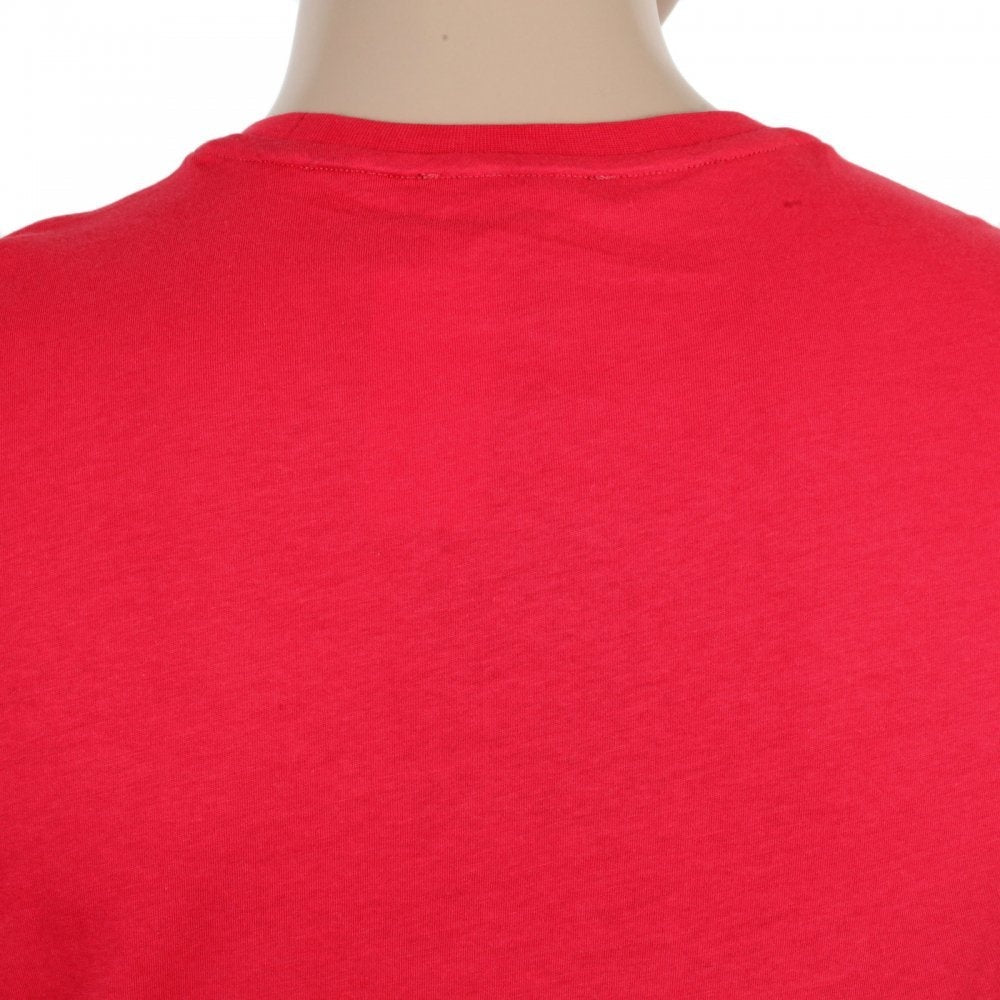 Red Short Sleeve Crew Neck Regular Fit T-Shirt for Men
