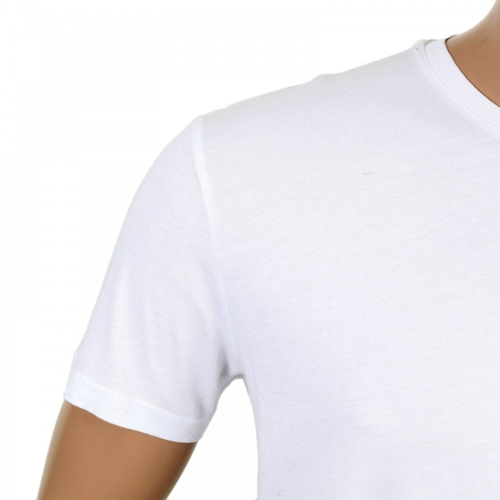 Mens White Brady Crew Neck Regular Fit Short Sleeve T-shirt
