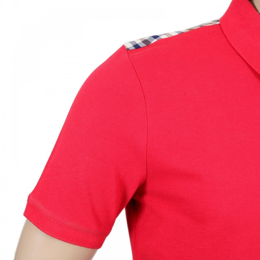 Mens Regular Fit Short Sleeve Red Polo Shirt