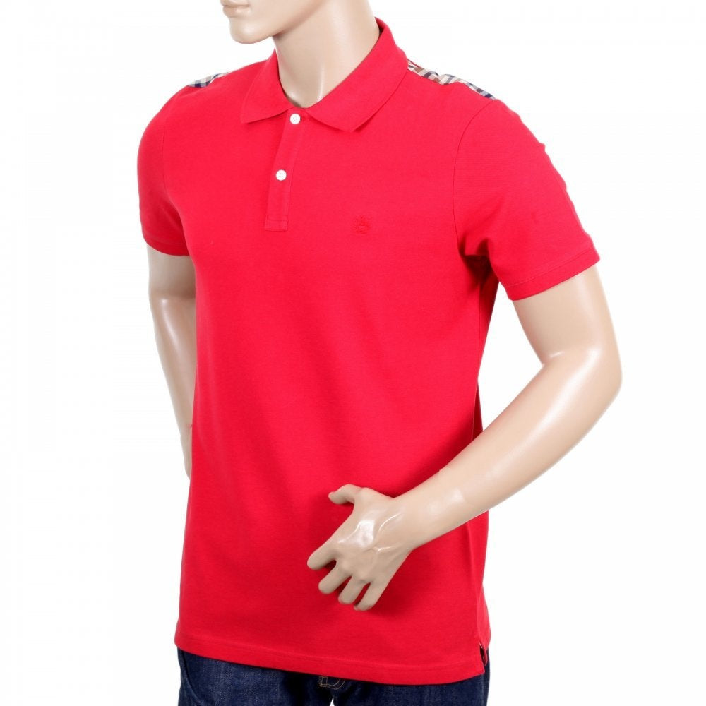 Mens Regular Fit Short Sleeve Red Polo Shirt