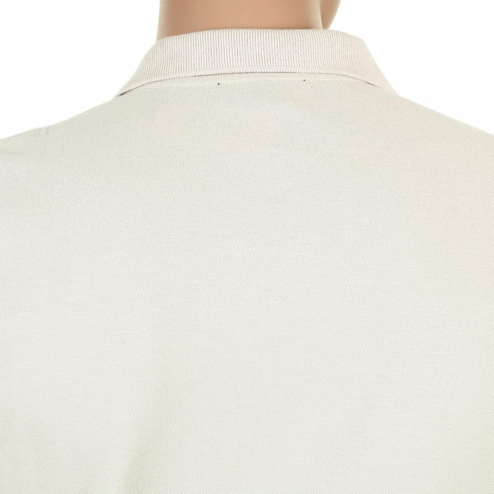 Mens Regular Fit Short Sleeve 100% Cotton Beige Hilton Polo Shirt