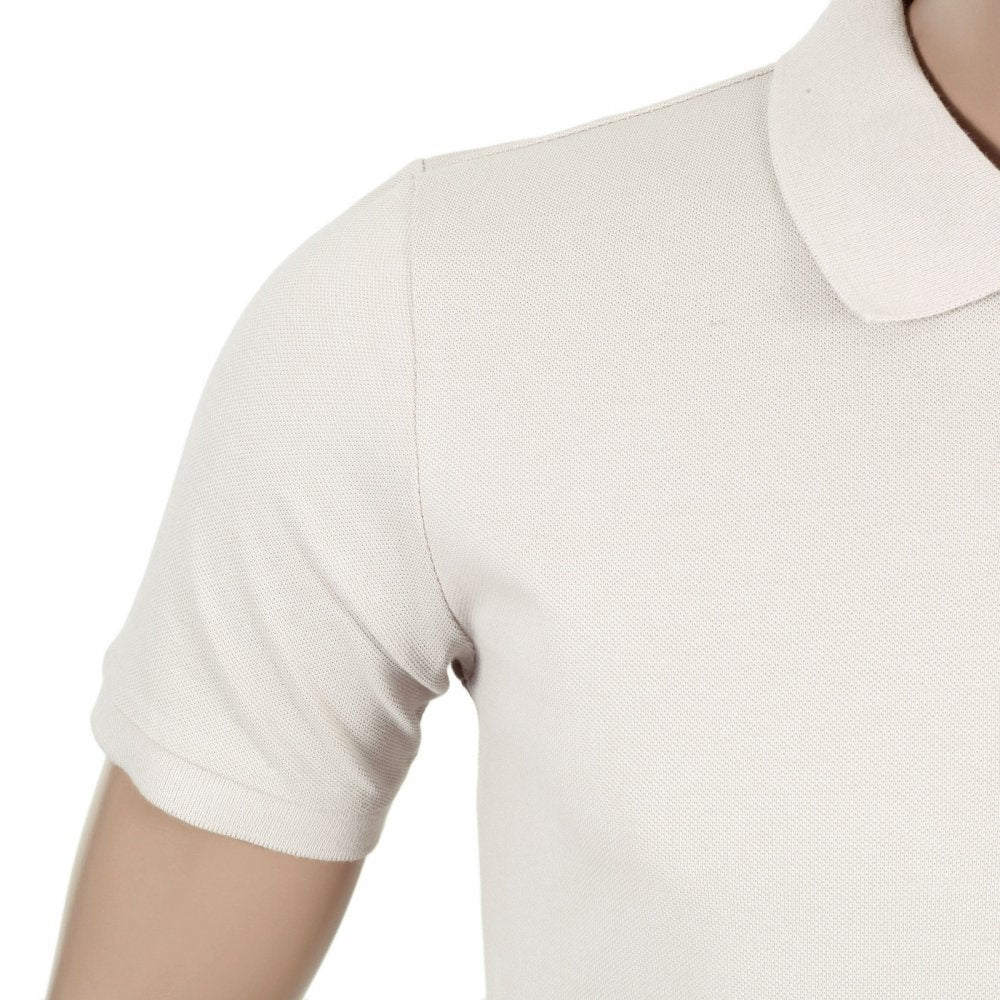 Mens Regular Fit Short Sleeve 100% Cotton Beige Hilton Polo Shirt