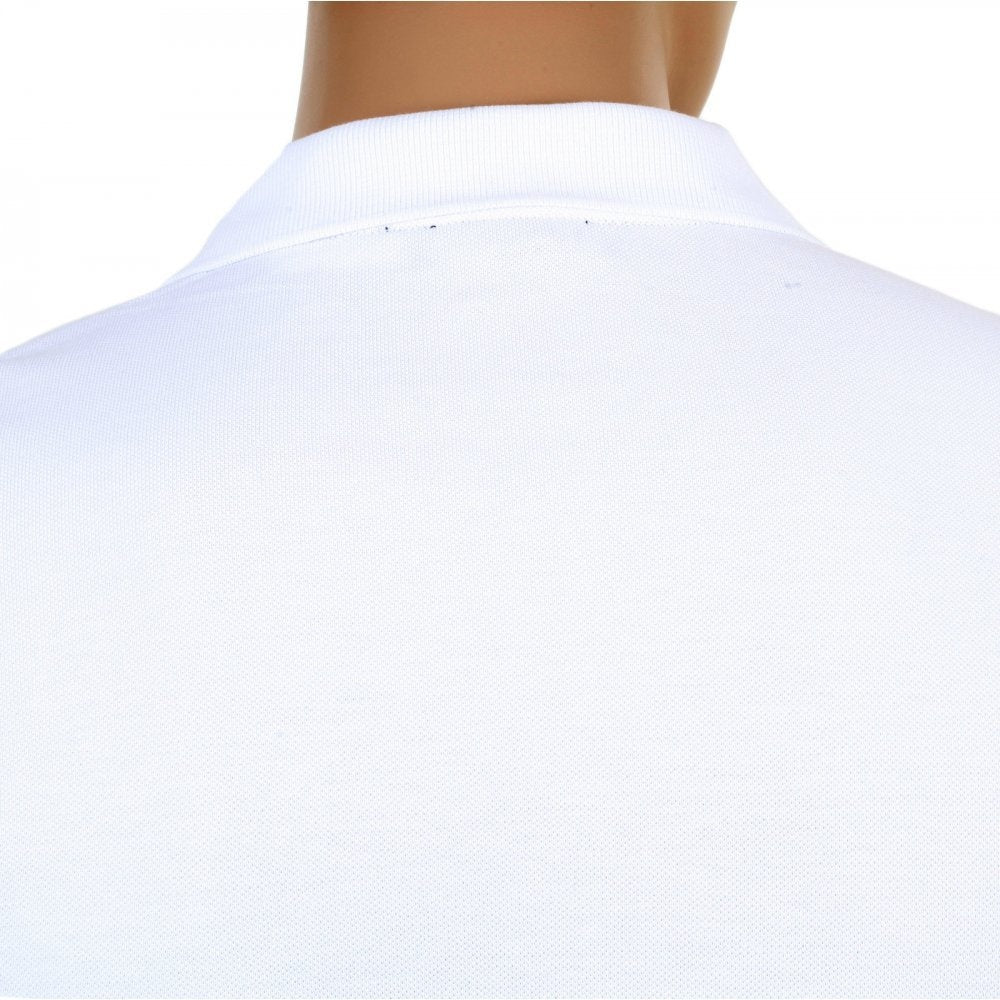 Mens Cotton Regular Fit Short Sleeve White Hilton Polo Shirt