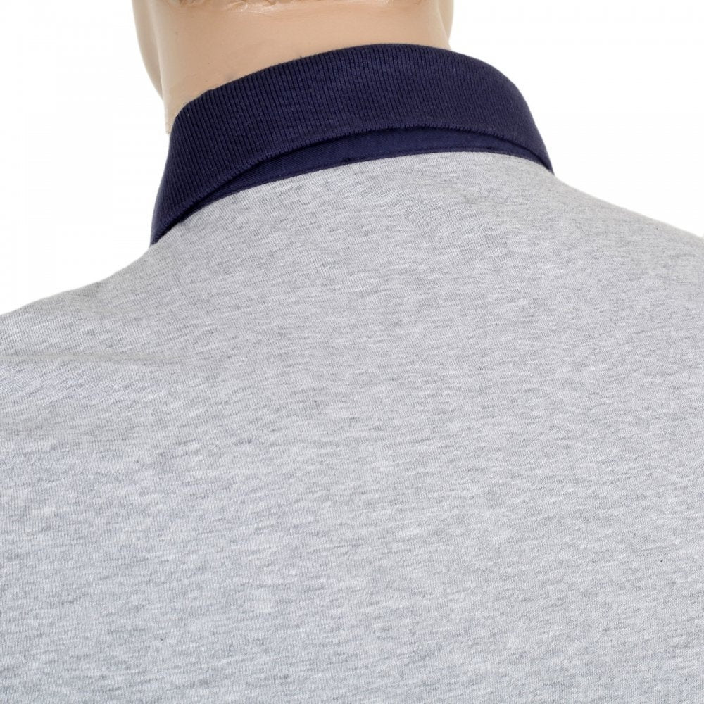 Mens Cotton Nelson Striped Polo Shirt in Navy