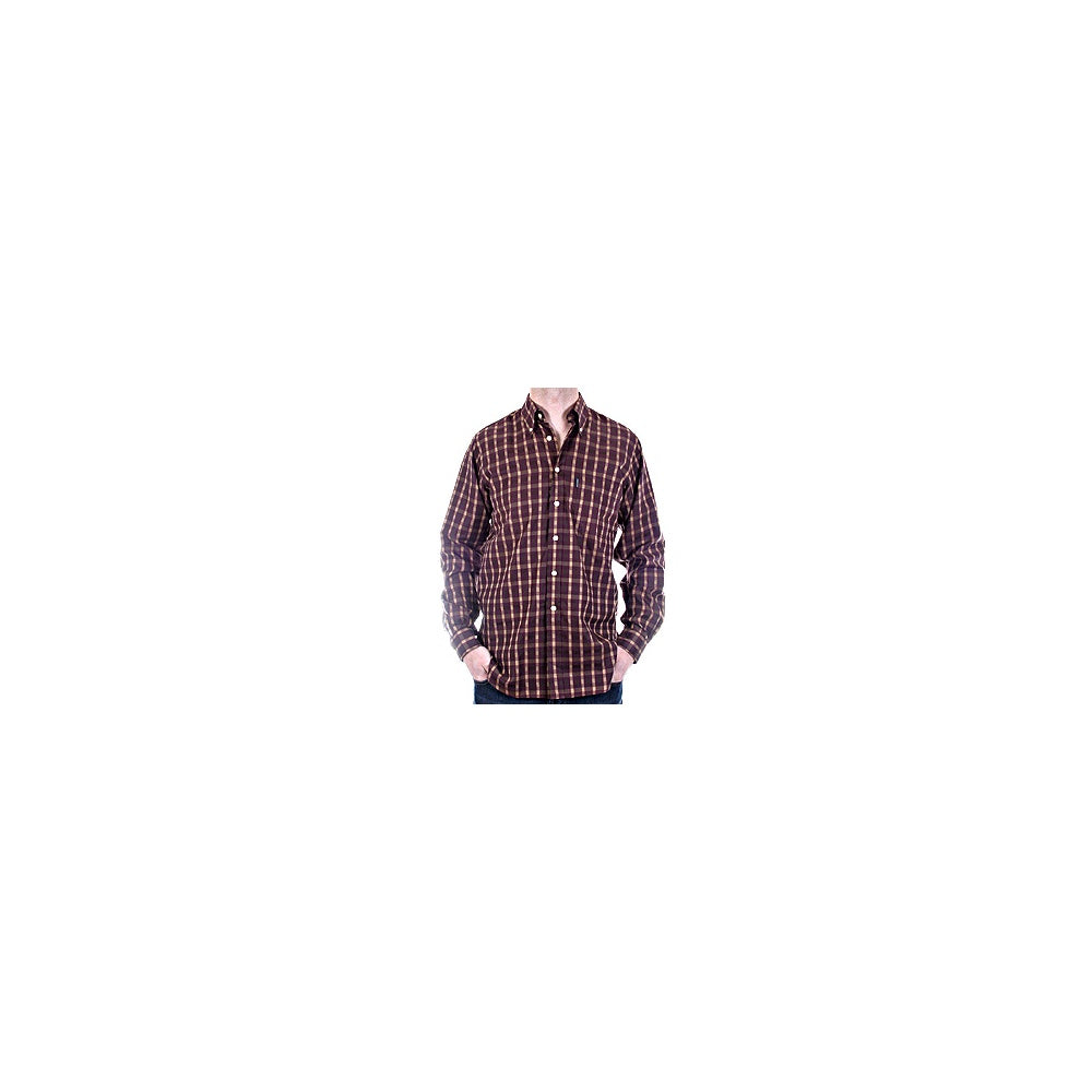 Brown Lincoln Long Sleeve Shirt