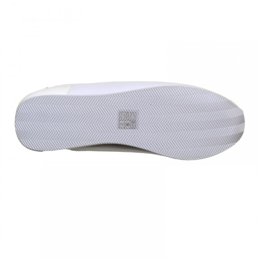 White Canvas 06533 31 Low Top Runner Style Trainers for Men